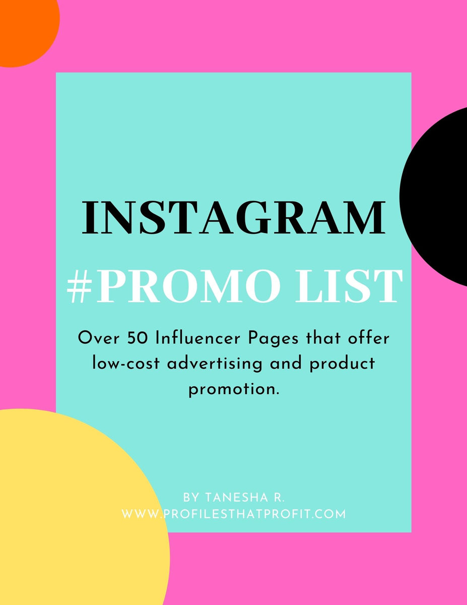 IG Promo List Profiles That Profit